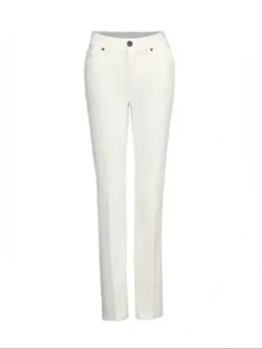 CAbi 5th Avenue Jean White High Rise Stretch Flare Size 10 Style 6285L - Picture 5 of 16